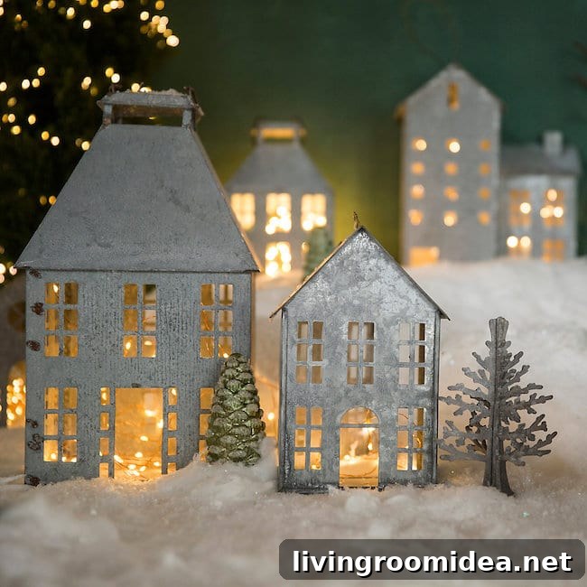 Simply Inspired Holidays: Zinc Winter Village