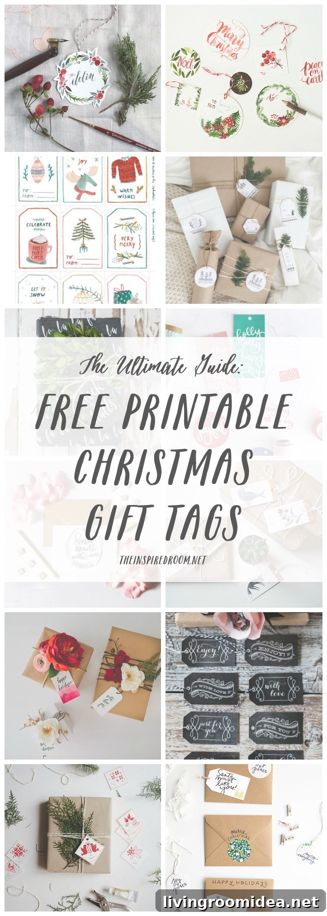 The Ultimate Adorable FREE Printable Christmas Gift Tag Round Up!
