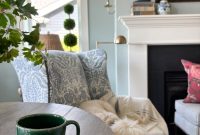 Cozy Plaid Throw for Fall in a Coastal Cottage
