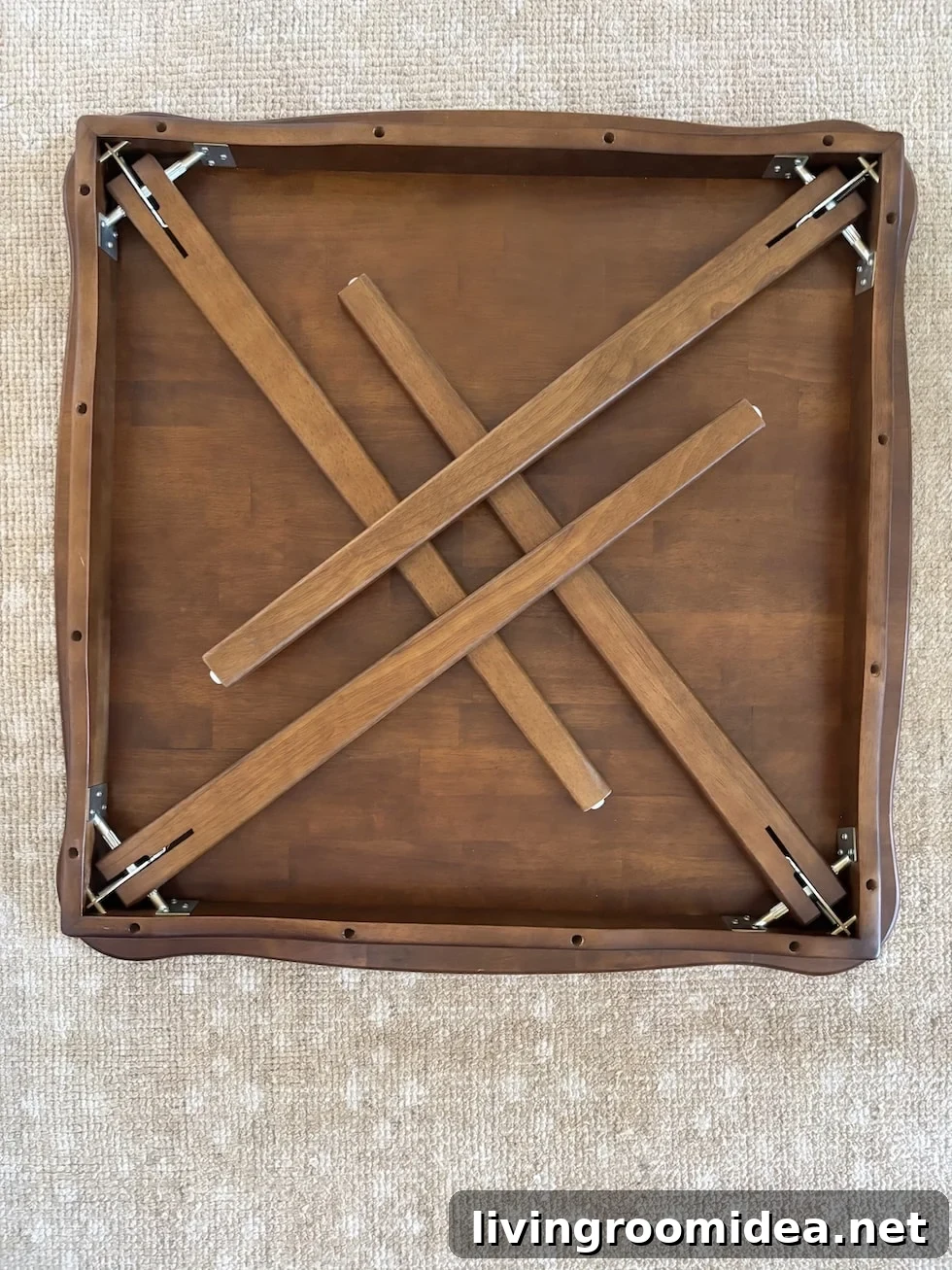 6 Ways I'm Preparing for Thanksgiving and Christmas 5 table folded up