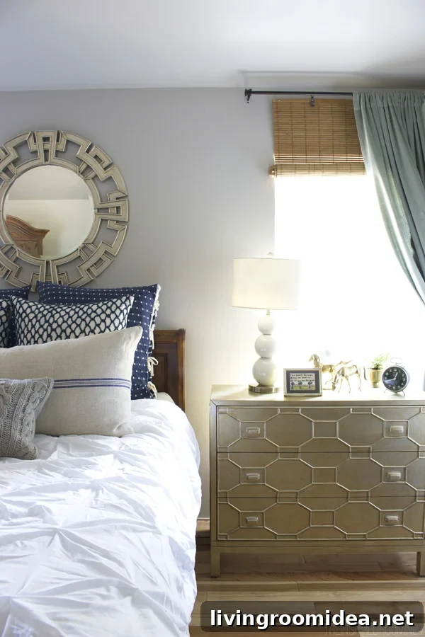dresser in a bedroom 